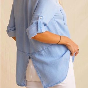 “Denim” Style Button Up Shirt